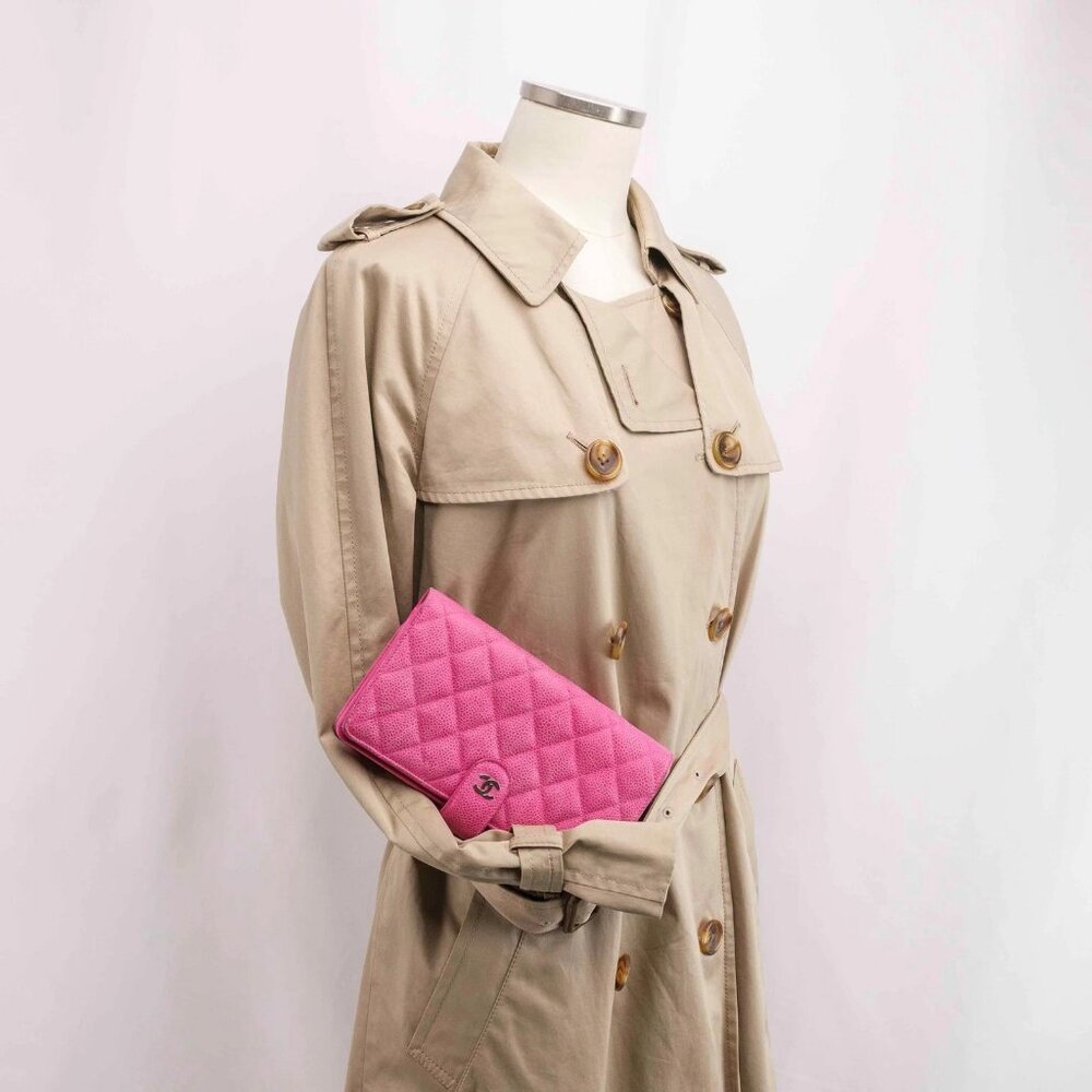 Authentic Chanel Matelasse Pink Caviar Wallet - Picture 16 of 16